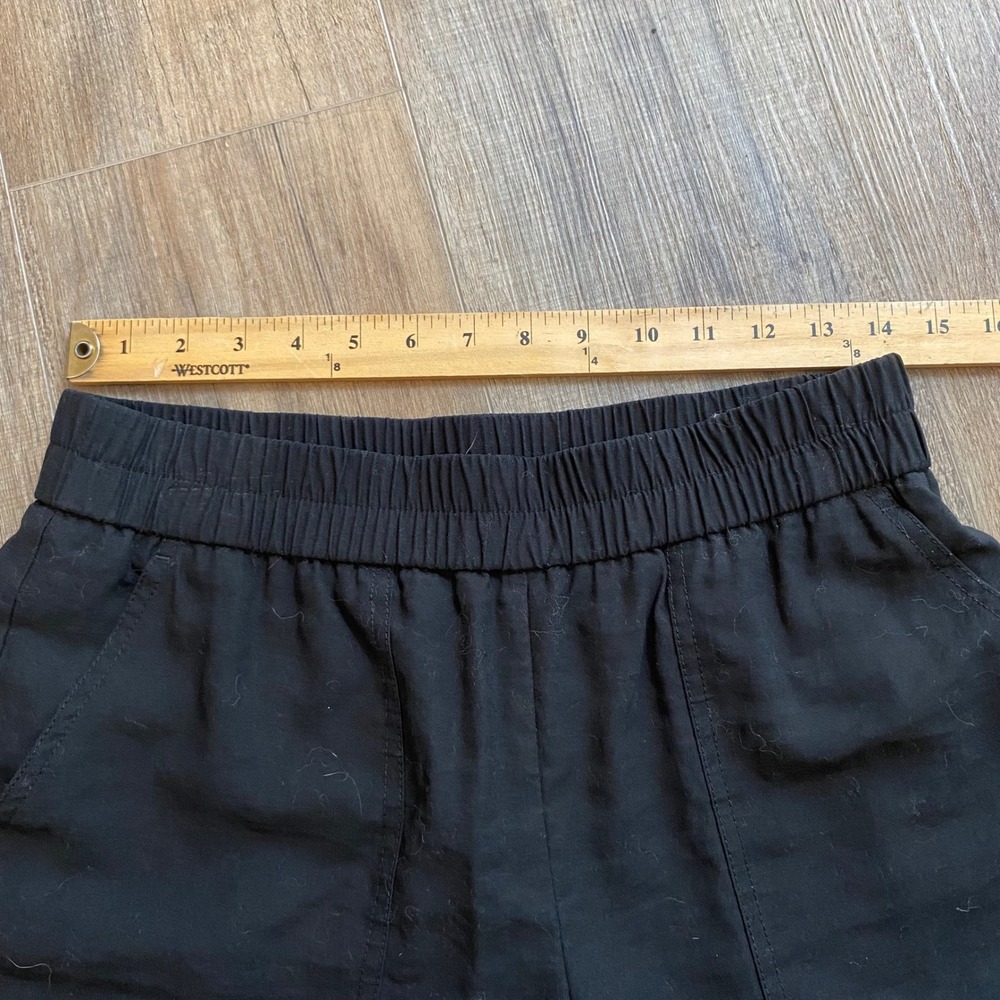 A New Day Womens Black Cargo Pants Elastic Waist Utility Trousers Size Medium M - Picture 7 of 7
